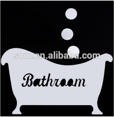 Mirror Bathtub wall sticker combination