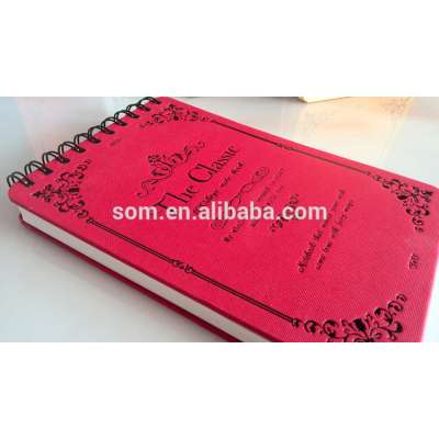 hardcover spiral bound notebook