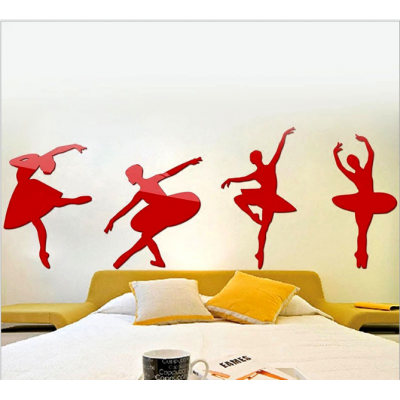 3D acrylic three-dimensional wall hanging ballet dance classroom decoration