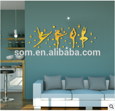 Dancing Girl Bedroom Sofa TV Background Wall Decoration