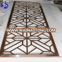 Decorative stainless steel partition screens indoor laser cut metal screens